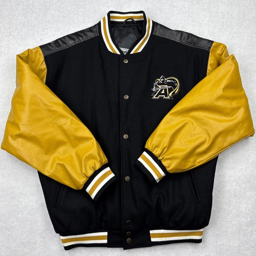 Steve Barrys Army West Point Varsity Jacket Medium M Wool Bomber Black Knights
